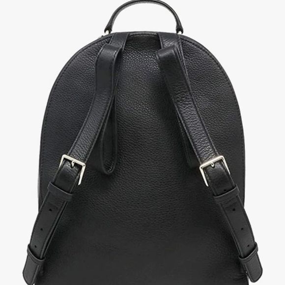Kate Spade Jackson Women’s Noir Black Pebble Leather Medium Backpack NEW - Picture 6 of 14